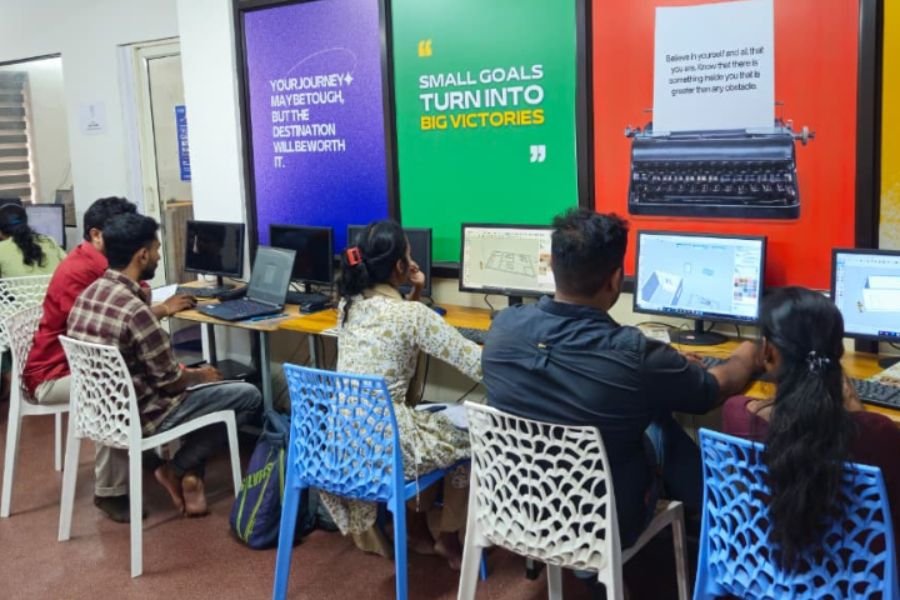 Snaps from practical sessions